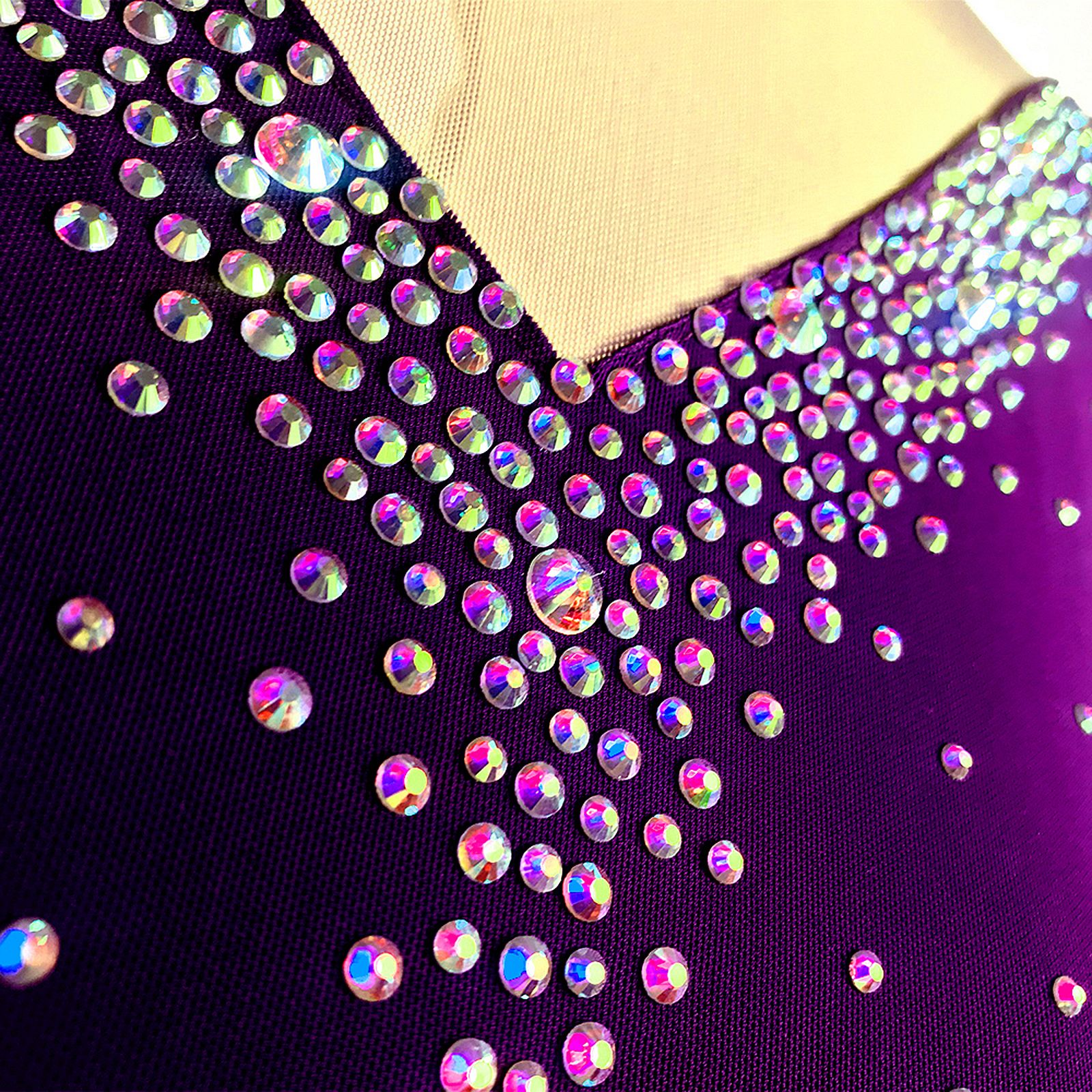 Ice Figure Skating Dress Girls' Black Blue Wine Red Spandex High Elasticity MeshTraining Competition Skating Wear Solid Colored Classic Crystal / Rhinestone / Kids Women