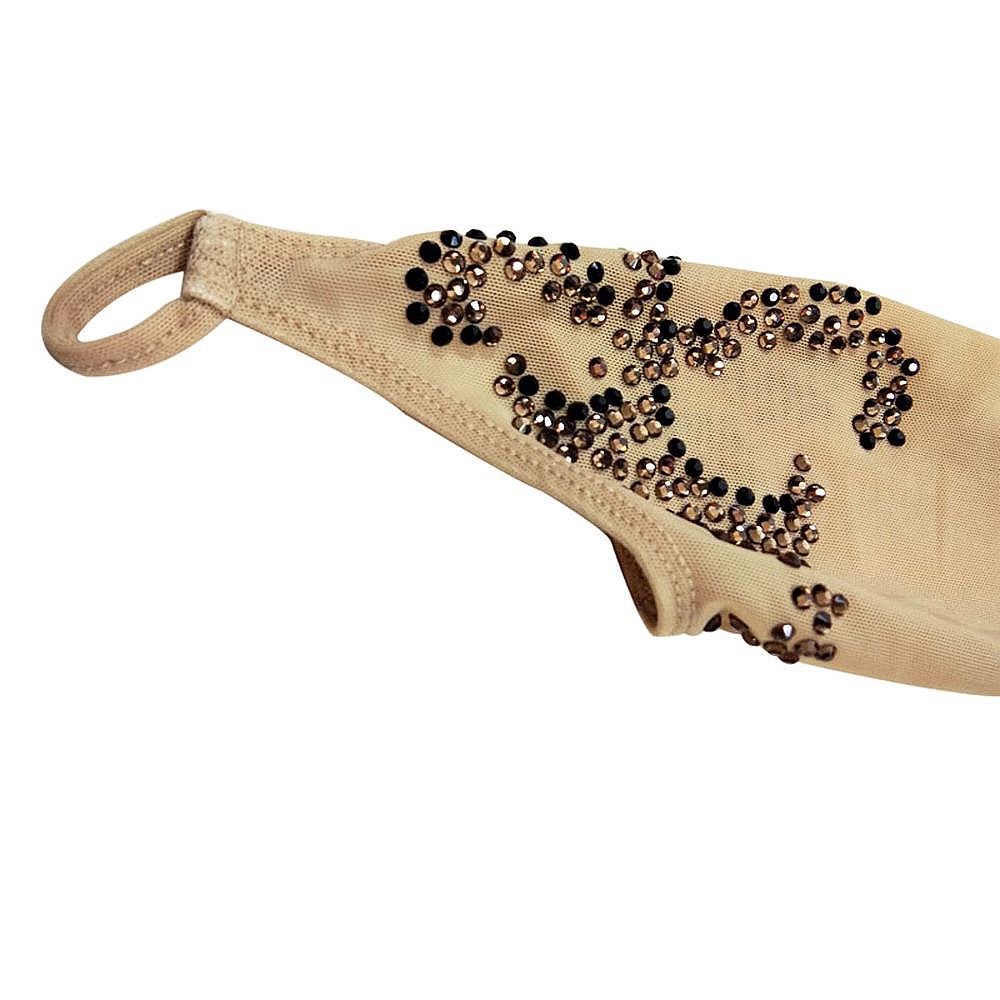 Handmade Figure Skating Dress Women's Girls' Ice Skating Dress Red Mesh Spandex High Elasticity Practice Competition Skating Wear Crystal / Rhinestone Long Sleeve Ice Skating Winter