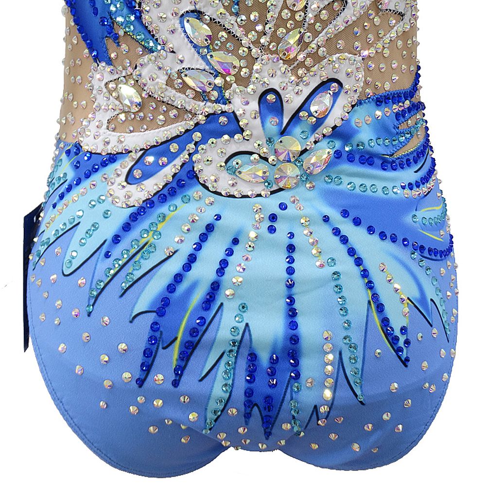 Figure Synchronized Swimming Suit Hot-Sale Spandex Gymnastics Leotards Performance Costume Dance Wear for Girls