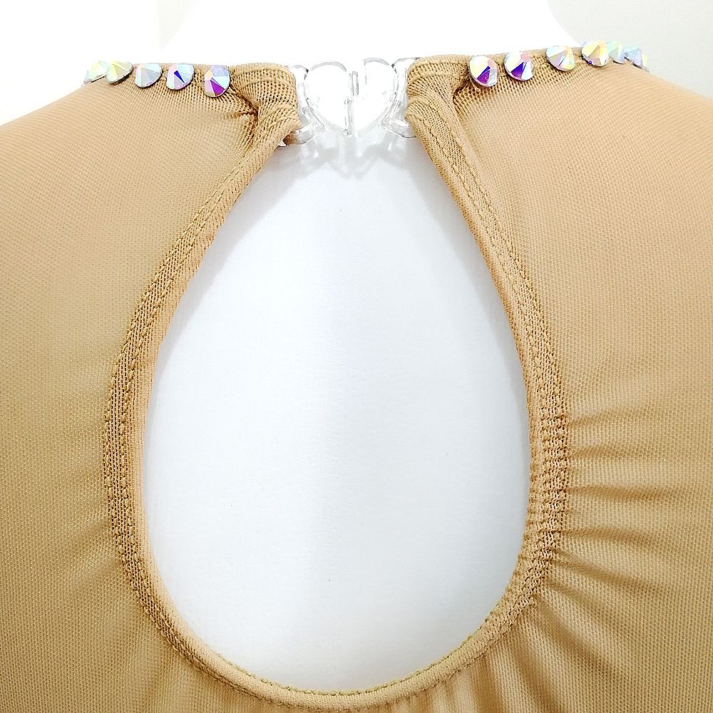 Figure Skating Dress Women's Ice Skating Dress Blue Spandex Leisure Sports Competition Skating Wear Breathable Solid Colored Skating