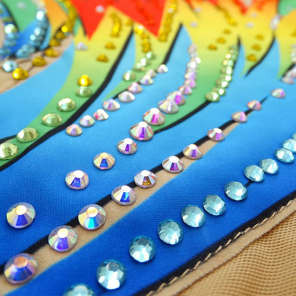 Girls Rhythmic Gymnastics Leotards Women's Kids Dance Tassels Kids Velvet High Elasticity Handmade Competition Dance Ice Skating Dress