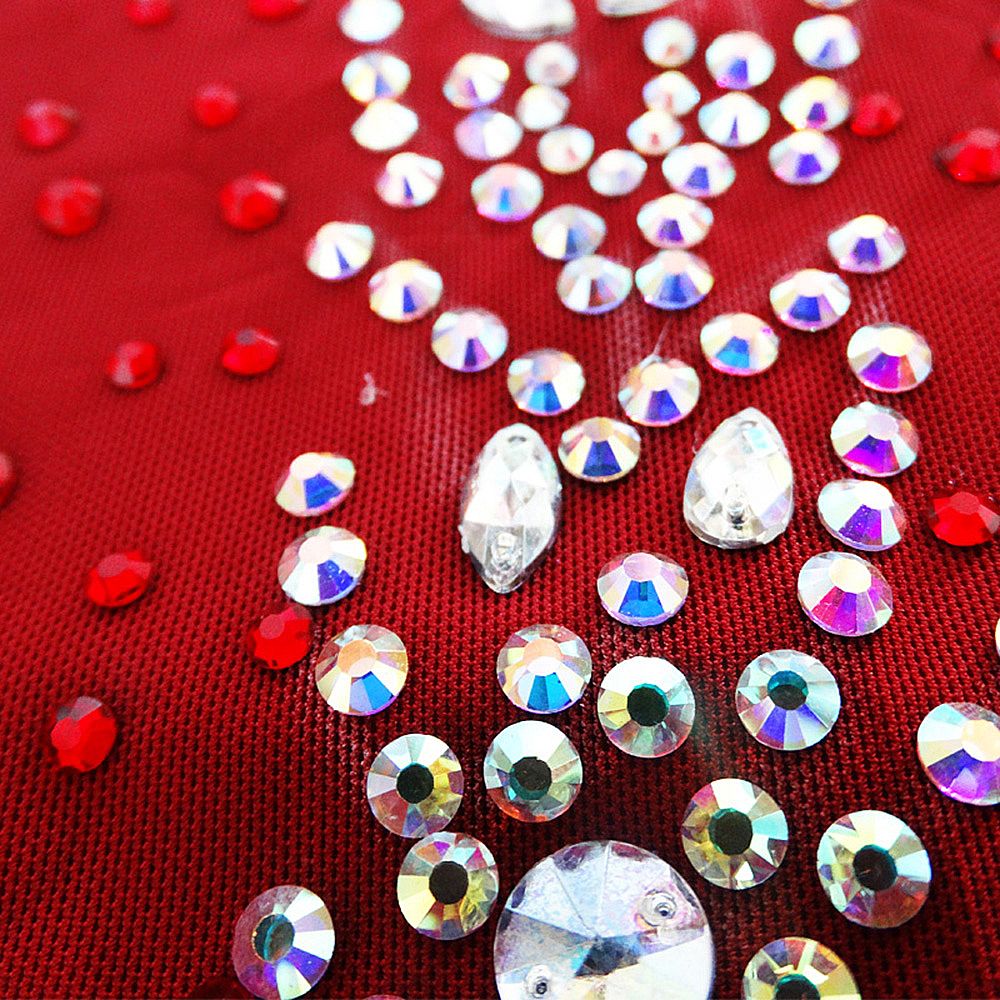 LIUHUO Figure Skating Dress Women's Girls' Red Spandex Training Competition Sleeveless Skating Wear Rhythmic Gymnastics Dress Kids Performance Wear Youth