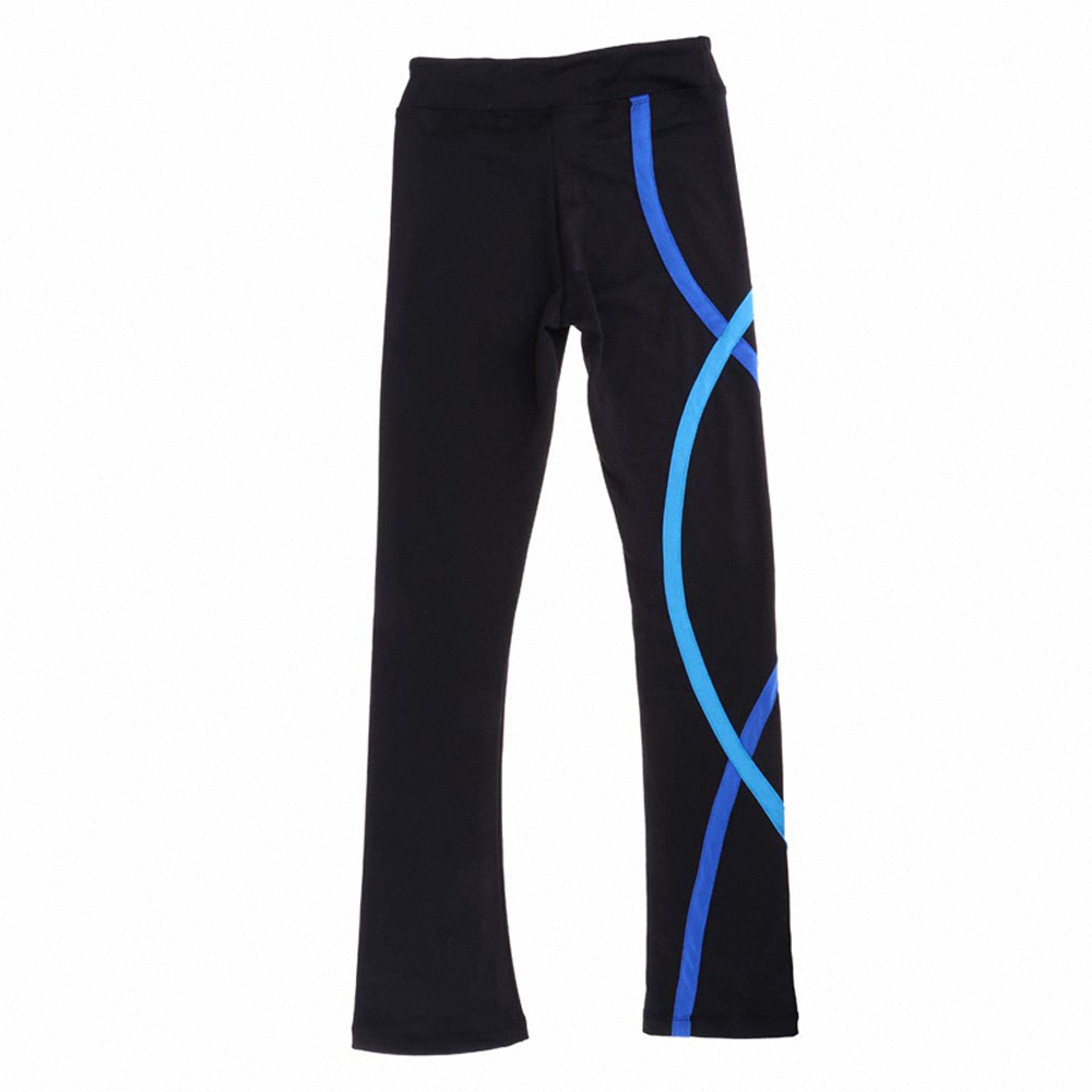 Figure Skating Pants Women's Girls' Ice Skating Trousers Thin Fleece Spin Stripes High Elasticity Training Skating Wear Solid Colored Classic Long Pant Ice Skating Figure Skating / Kids