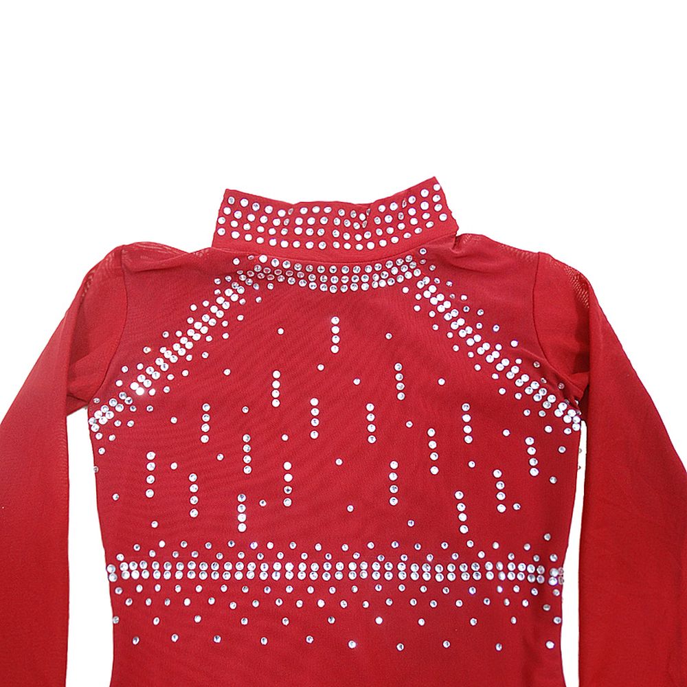 [Copy]Figure Skating Dress Women's Ice Skating Dress White Leisure Sports Competition Skating Wear Breathable Solid Colored Long Sleeve Skating