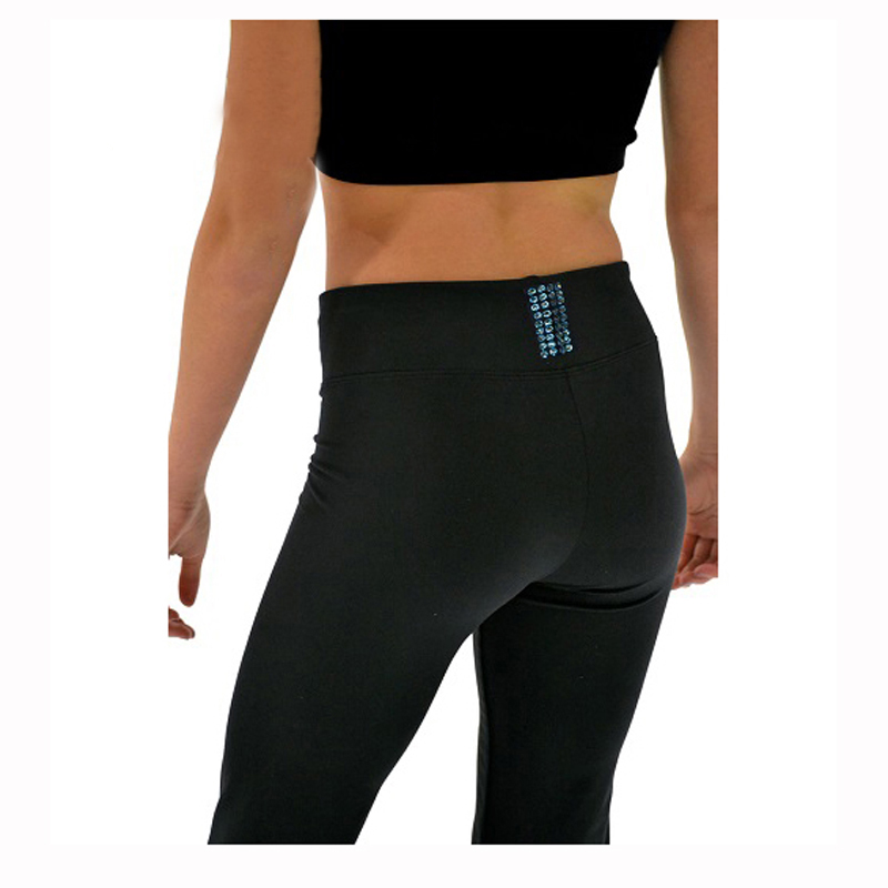 LIUHUO Figure Skating pants long trousers for Girl Women Training Competition Patinaje Ice Skating Warm Fleece waist rhinestones