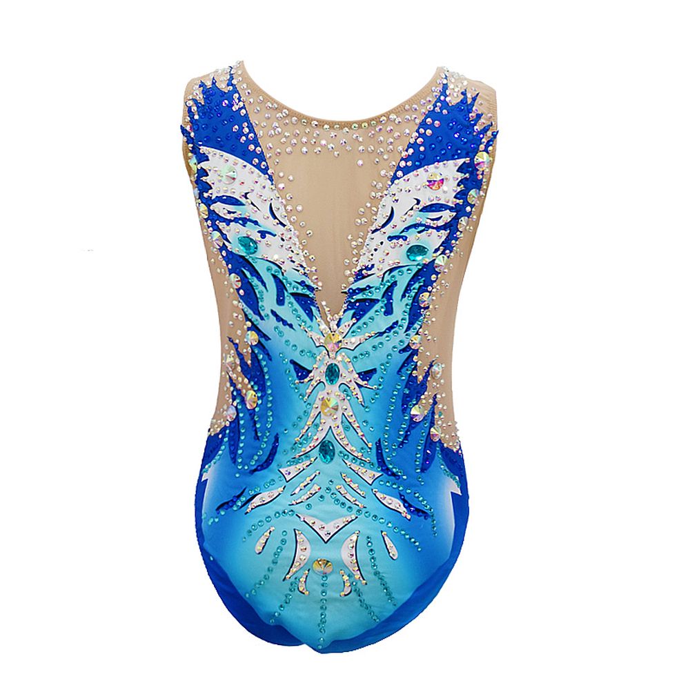 LIUHUO Figure Competitive Synchronized Swimming Suit Spandex Gymnastics Leotards Performance Wear Dance Costume