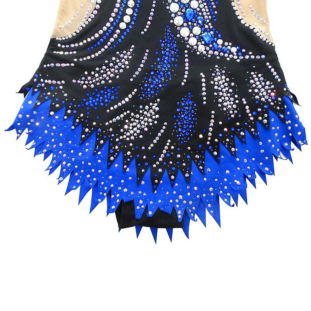 Rhythmic Gymnastics Leotards Blue Artistic Gymnastics Leotards Women's Girls' Kids Leotard Spandex High Elasticity Breathable Yellow