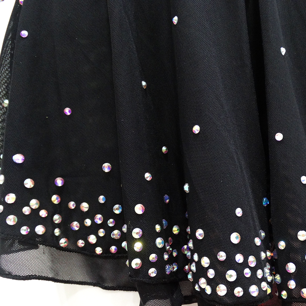 LIUHUO Figure Skating Dress Girls' Children High Elasticity Training Competition Skating Dance Rhythmic Gymnastics Dress Kids Performance Wear Women