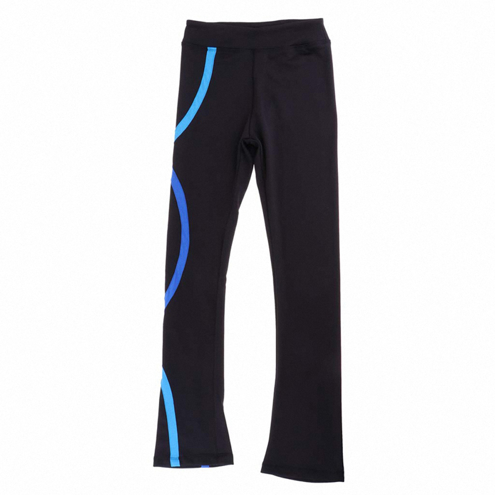 Figure Skating Pants Women's Girls' Ice Skating Trousers Thin Fleece Spin Stripes High Elasticity Training Skating Wear Solid Colored Classic Long Pant Ice Skating Figure Skating / Kids