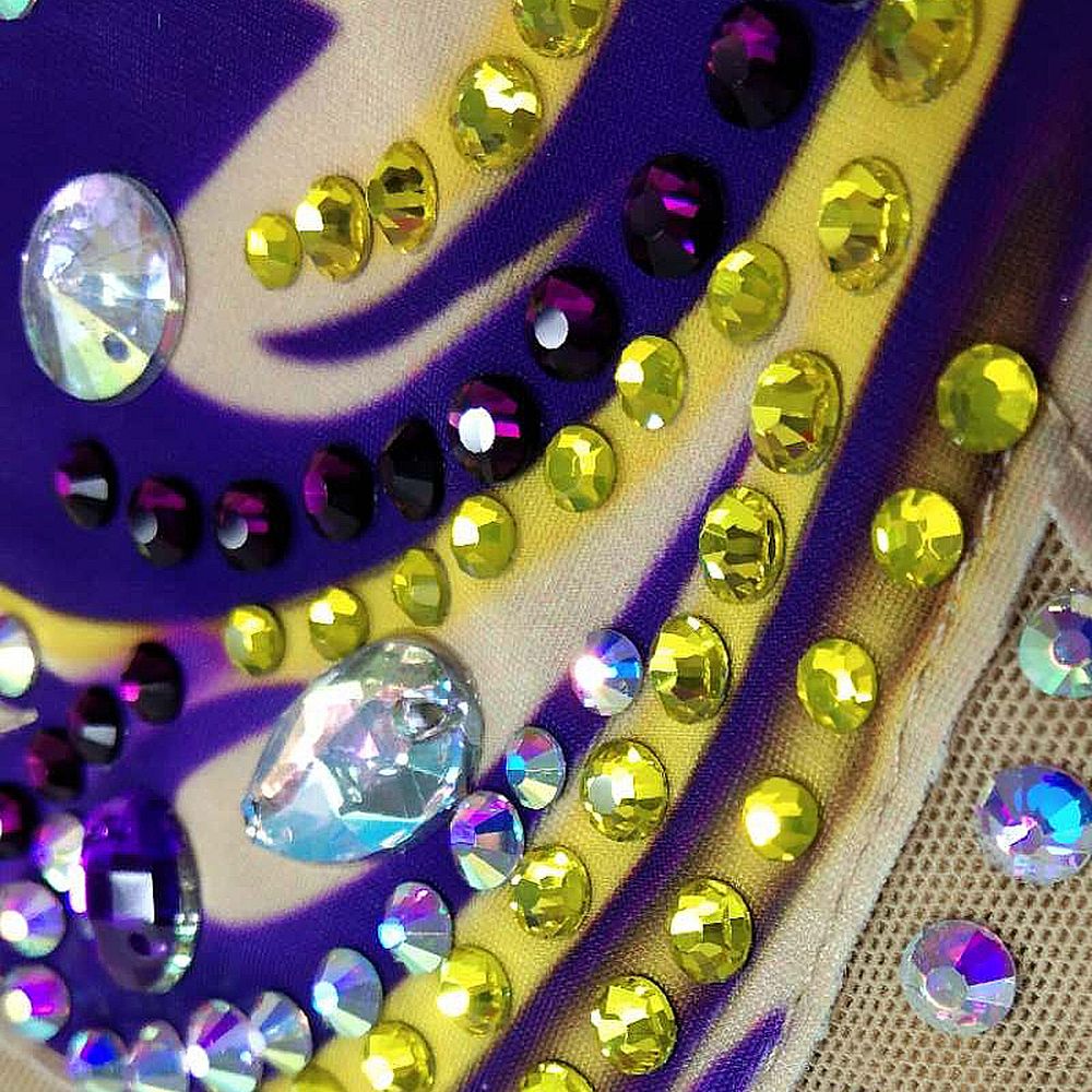 Rhythmic Gymnastics Leotards Artistic Gymnastics Leotards Women's Girls' Kids Leotard Spandex High Elasticity Breathable Handmade Sleeveless Training Competition Dance Rhythmic Gymnastics Artistic