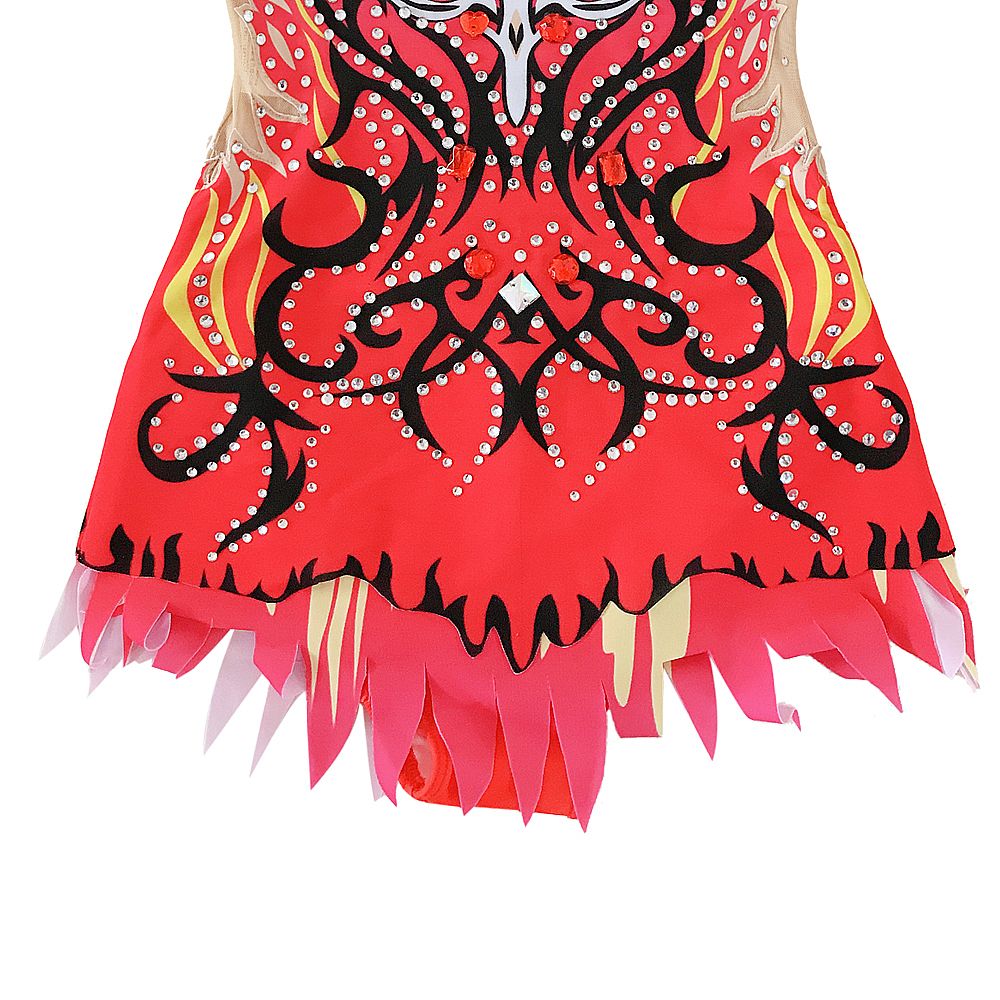 Rhythmic Gymnastics Leotards Women's Girls' Kids Artistic Gymnastics Leotards Spandex High Elasticity Breathable Handmade Sleeveless Training Competition Dance Rhythmic Gymnastics Dress