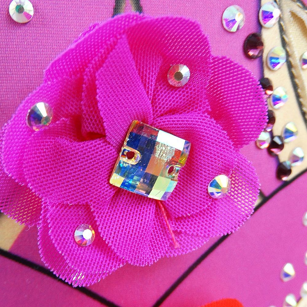 Girls Youth Rhythmic Gymnastics Leotards Handmade Competition Dance Pink Figure Skating Dress Acrobatics Girls Gymnastics Artistic Leotard Pink