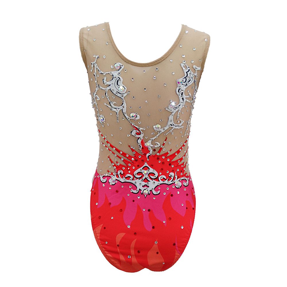 Figure Synchronized Swimming Suit Spandex Acrobatics Gymnastics Leotards for Competition Handmade Performance Costume Dance Wear