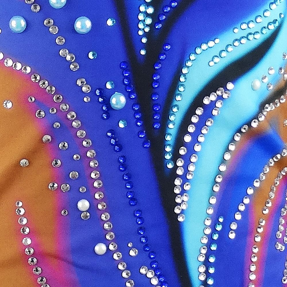 Rhythmic Gymnastics Leotards Girls Women Handmade Competition Dance Brown Figure Skating Dress Acrobatics Girls Gymnastics Artistic Leotard Pink