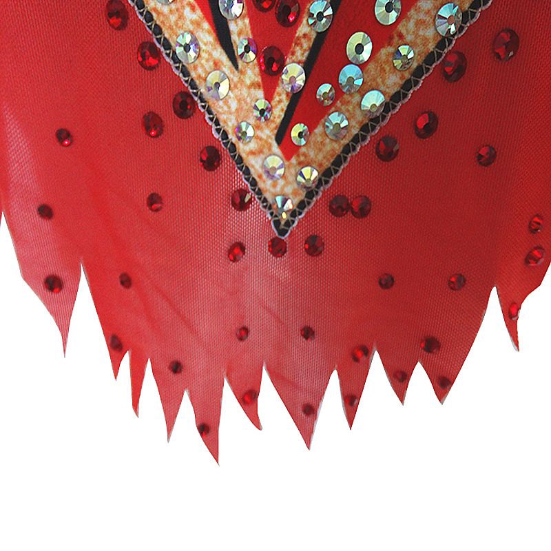 Rhythmic Gymnastics Leotards Women's Girls' Kids  Artistic Gymnastics Leotards Spandex Elastane High Elasticity Handmade Long Sleeve Competition Dance Ice Skating Rhythmic Gymnastics