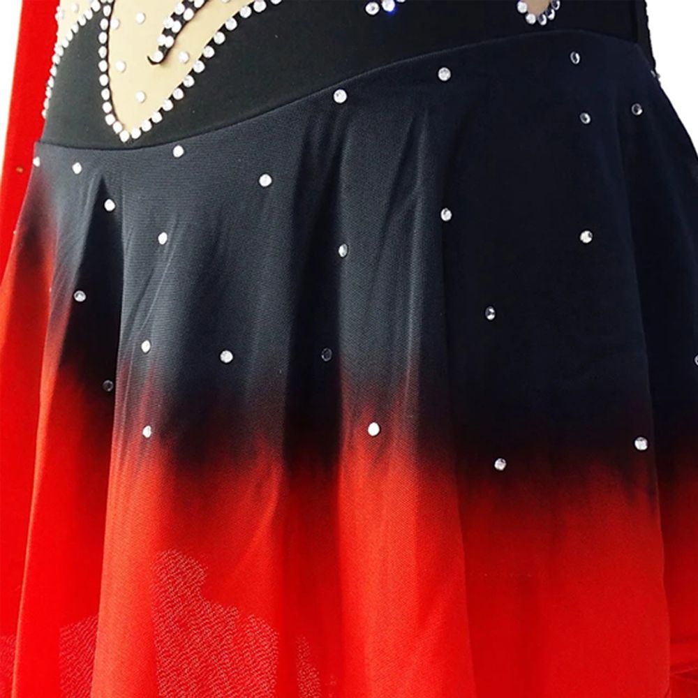 LIUHUO Figure Skating Dress Women's Girls' Fashion High Elasticity Training Competition Skating Wear Rhythmic Gymnastics Dress Kids Performance Wear