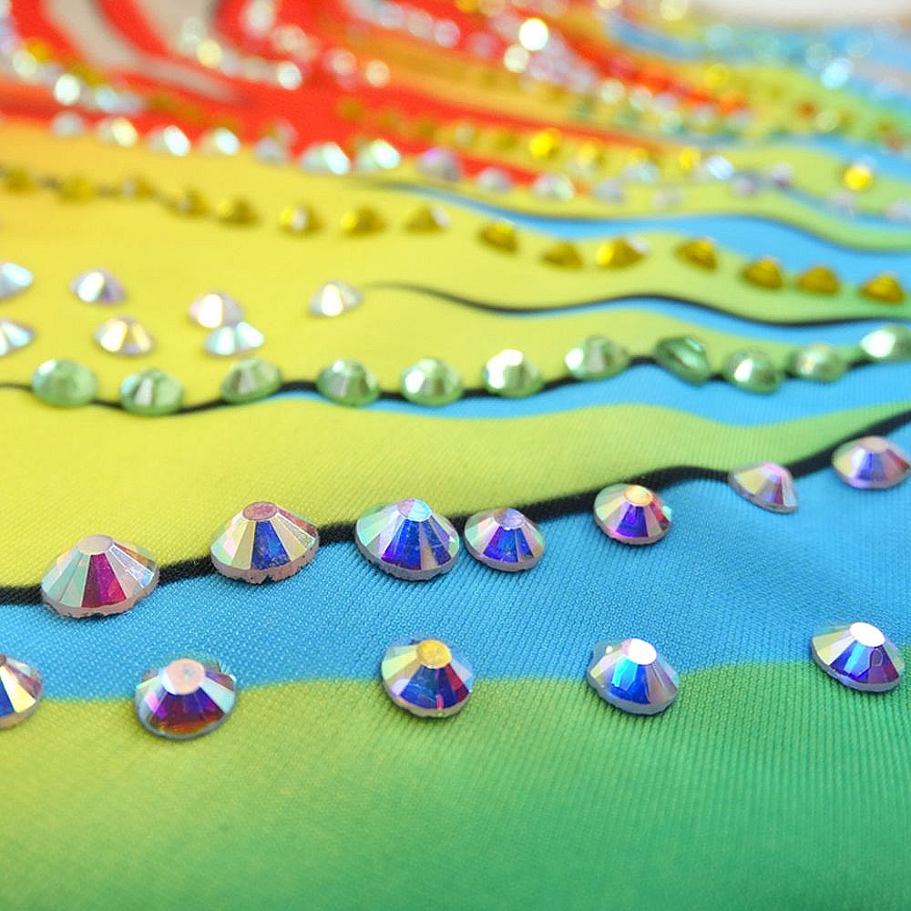 Girls Rhythmic Gymnastics Leotards Women's Kids Dance Tassels Kids Velvet High Elasticity Handmade Competition Dance Ice Skating Dress