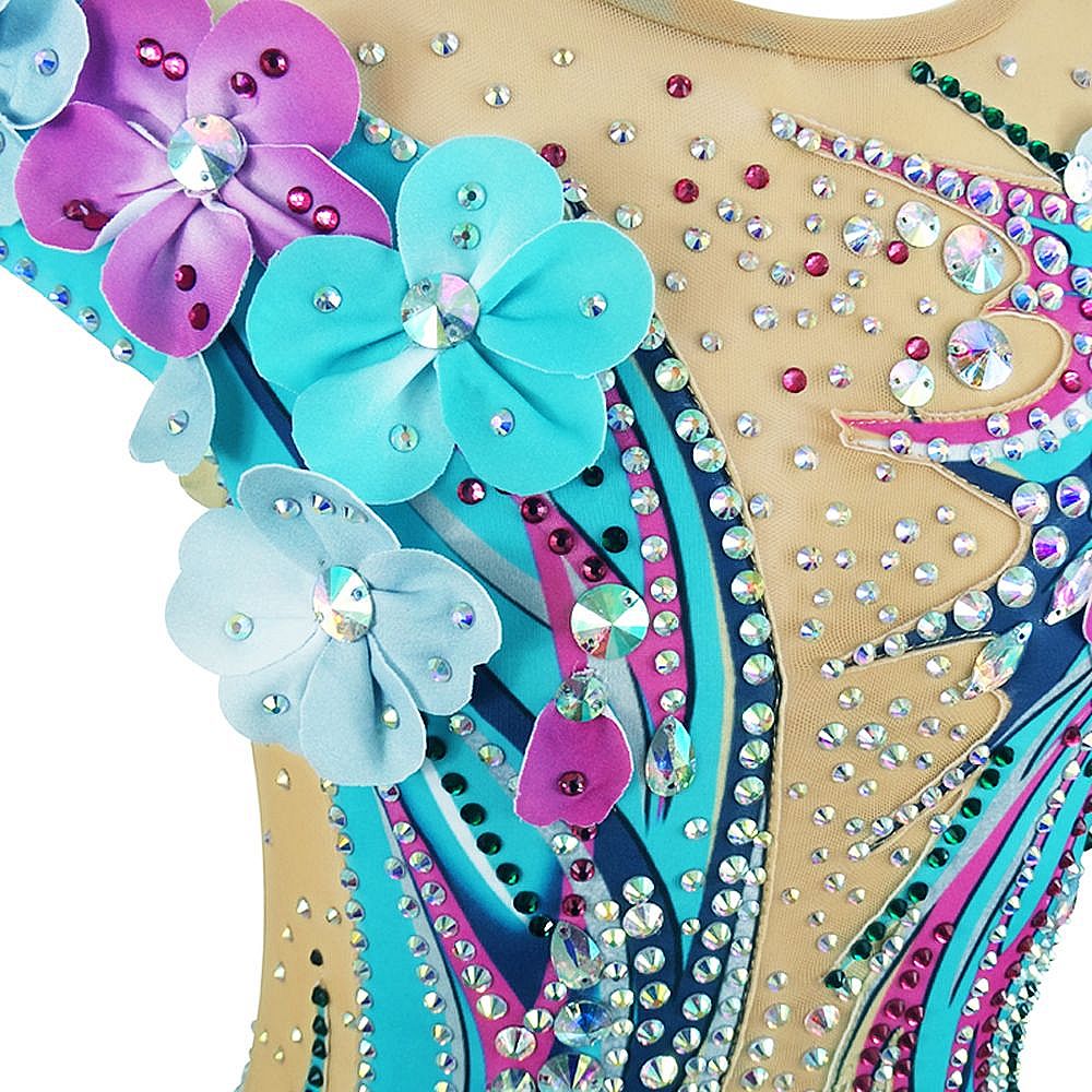 Rhythmic Gymnastics Leotards Women Girls Competition Dance  Figure Skating Dress Training Gymnastics Artistic Leotard