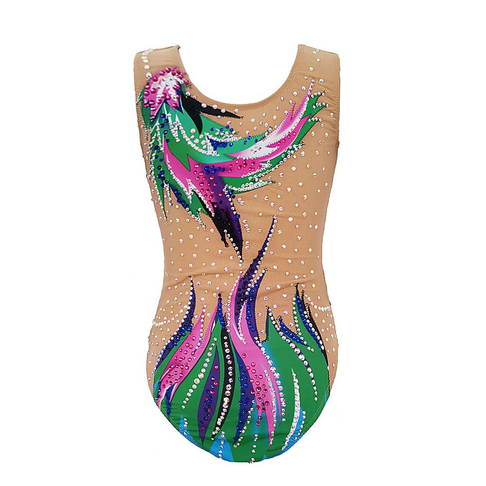 Figure Synchronized Swimming Costume Hot-Sale Spandex & Mesh Leotards Gymnastic Suit Performance Wear