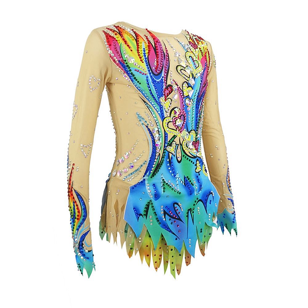 Rhythmic Gymnastics Leotards Women Girls Competition Dance Figure Skating Dress Training Gymnastics Artistic Leotard Wholesale