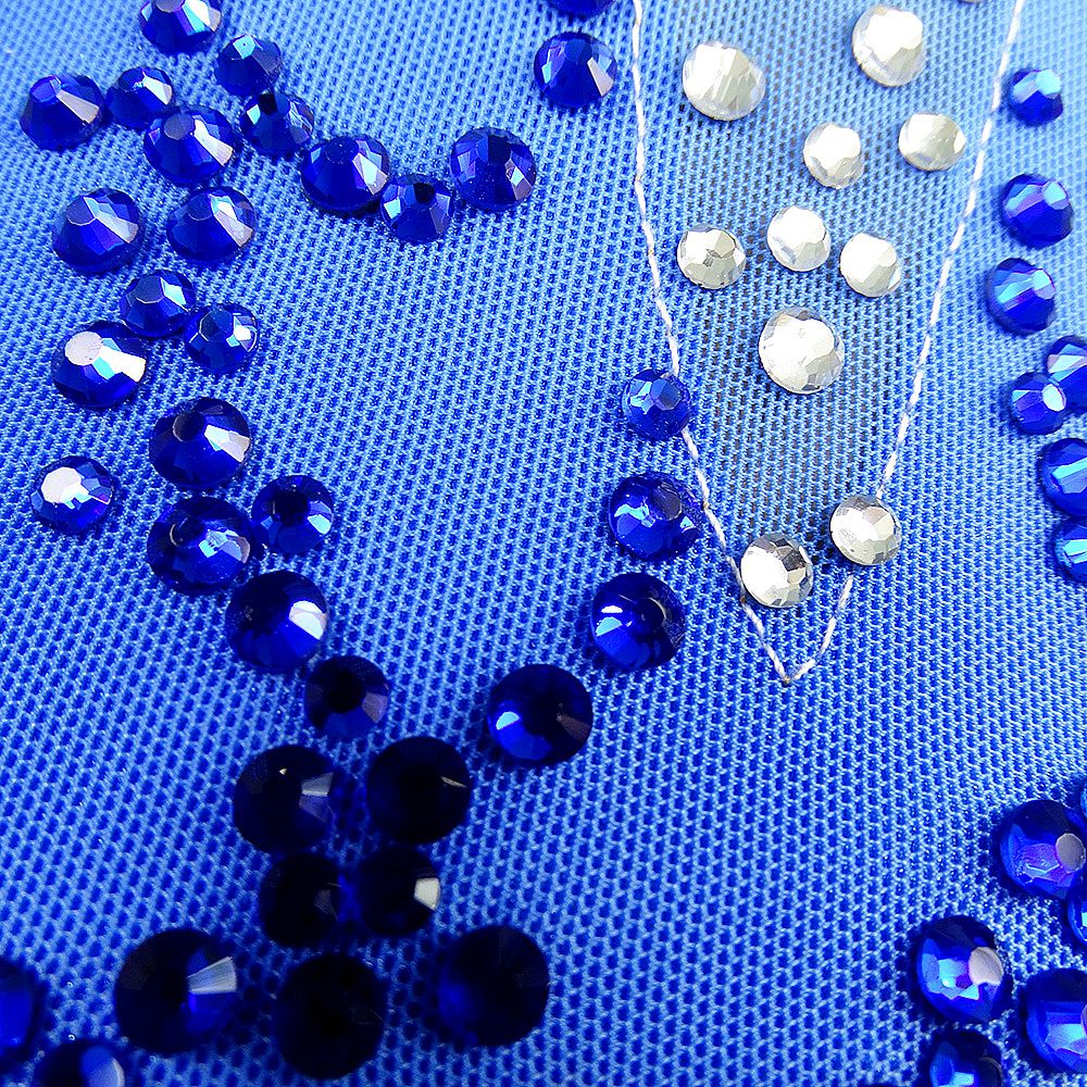 Ice Figure Skating Dress Children's Ice Skating Dress Blue Gradient Competition Skating Wear Breathable Solid Colored Long Sleeve Skating