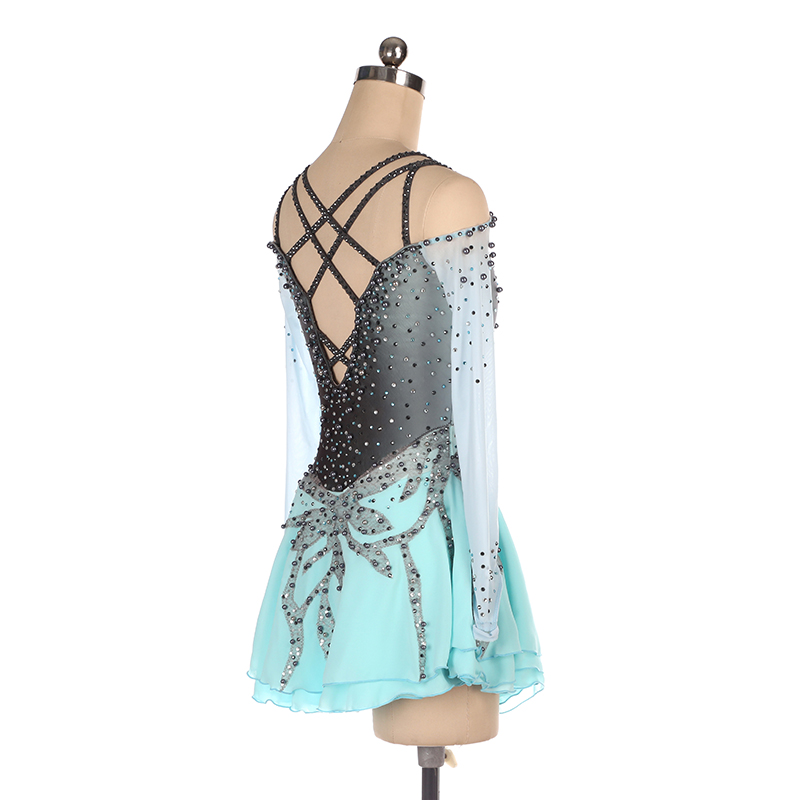 Figure Skating Dress Women's Girls' Ice Skating Dress Yellow Red Dark Purple Asymmetric Hem High Elasticity Competition Skating Wear Anatomic Design Handmade Classic Fashion Sleeveless Ice Skating