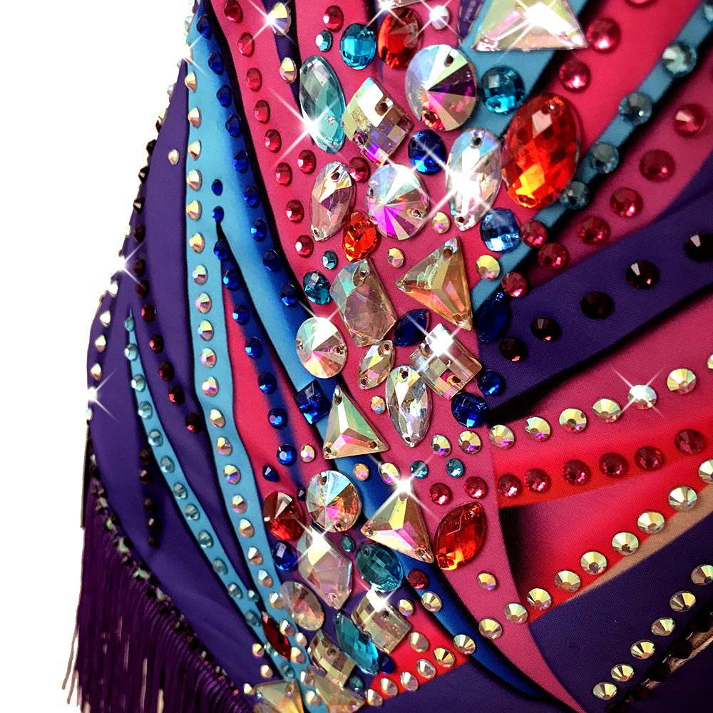 LUHUO Rhythmic Gymnastics Leotards Women's Girls' Kids Dance Yellow Kids Velvet High Elasticity Handmade Long Sleeve Competition Dance Ice Skating Dress