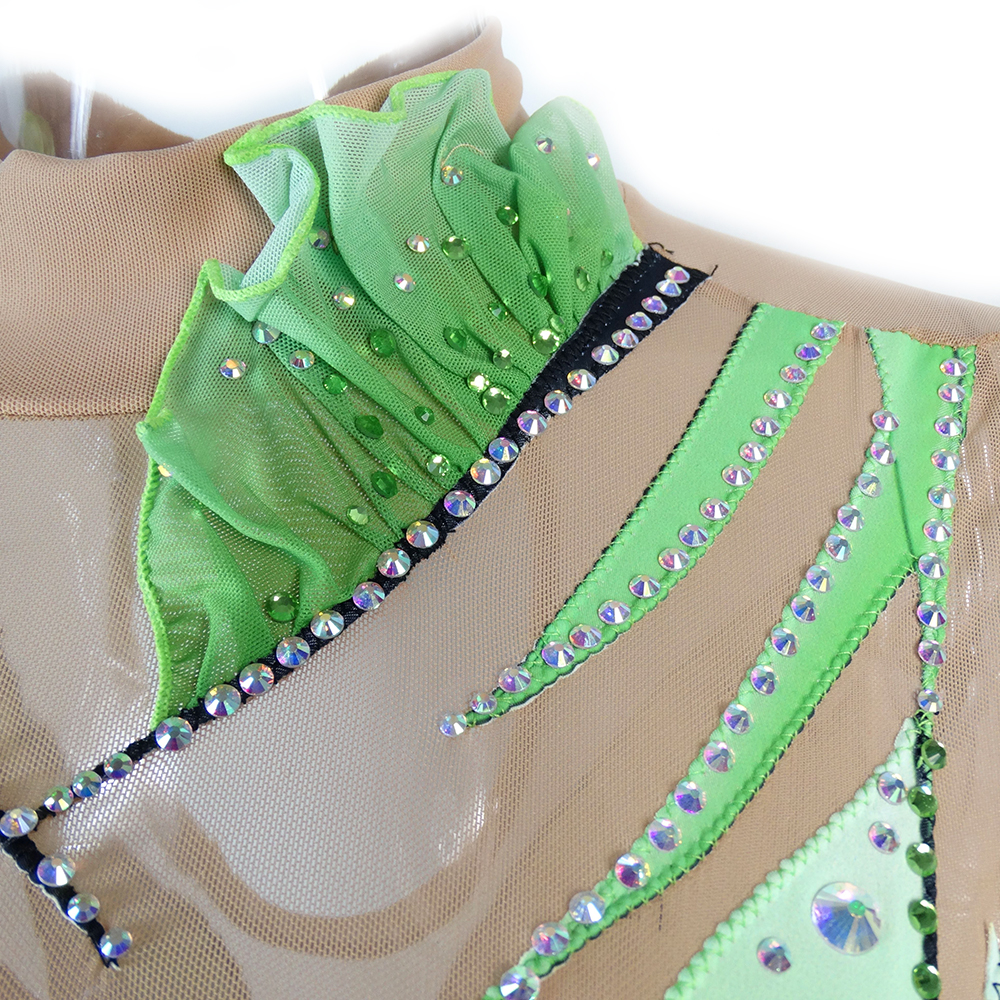 LIUHUO Synchronized Swimming Leotards Girls Competion Dance Costumes Team Wear Rhythmic Gymnastics Unitards