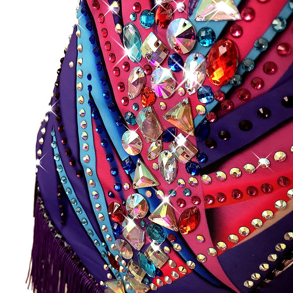 LUHUO Rhythmic Gymnastics Leotards Women's Girls' Kids Dance Yellow Kids Velvet High Elasticity Handmade Long Sleeve Competition Dance Ice Skating Dress