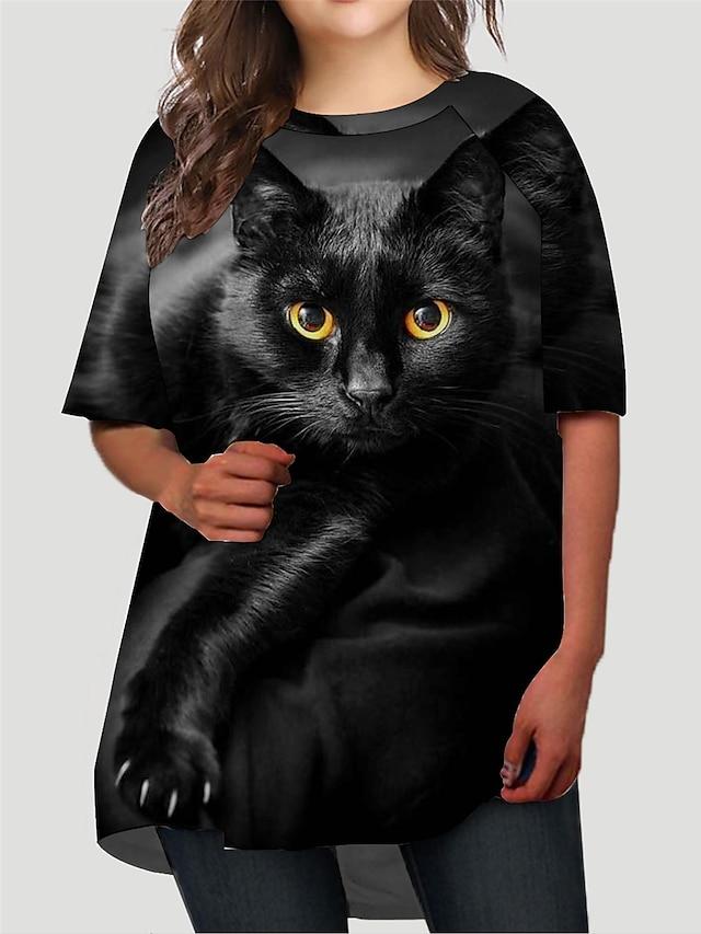 cat t shirt dress