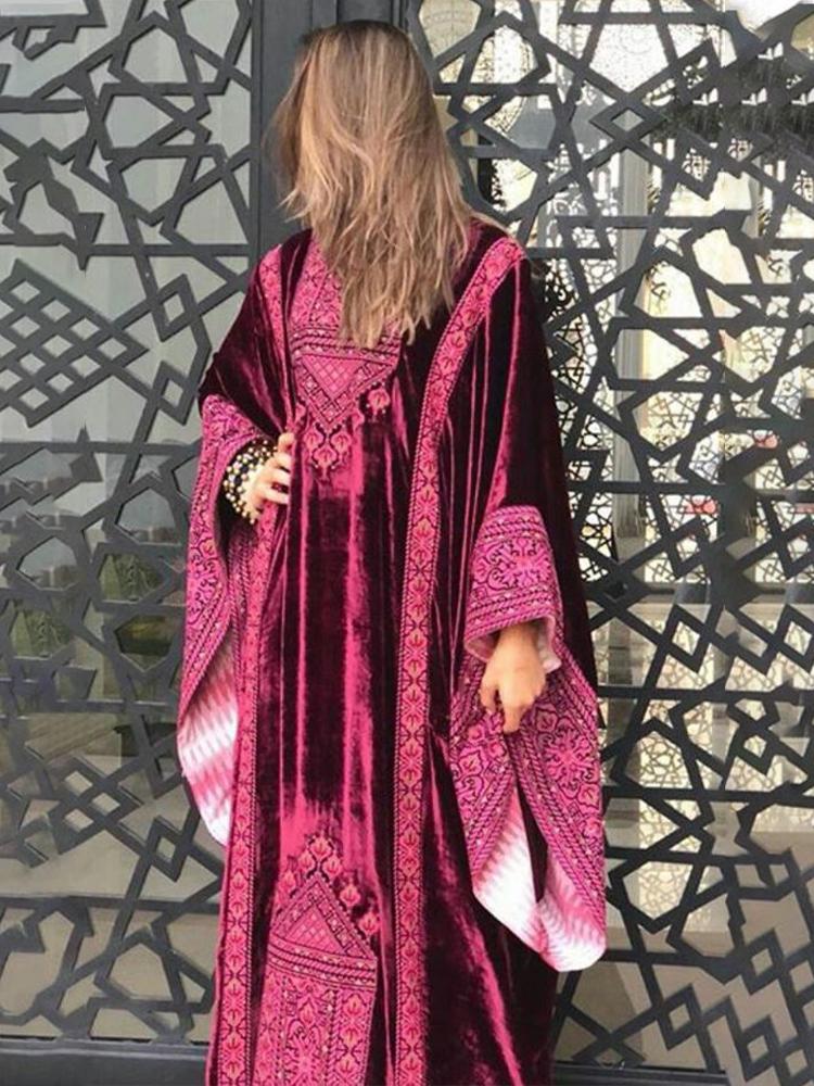 Casual Style Loose Long Sleeve Dress