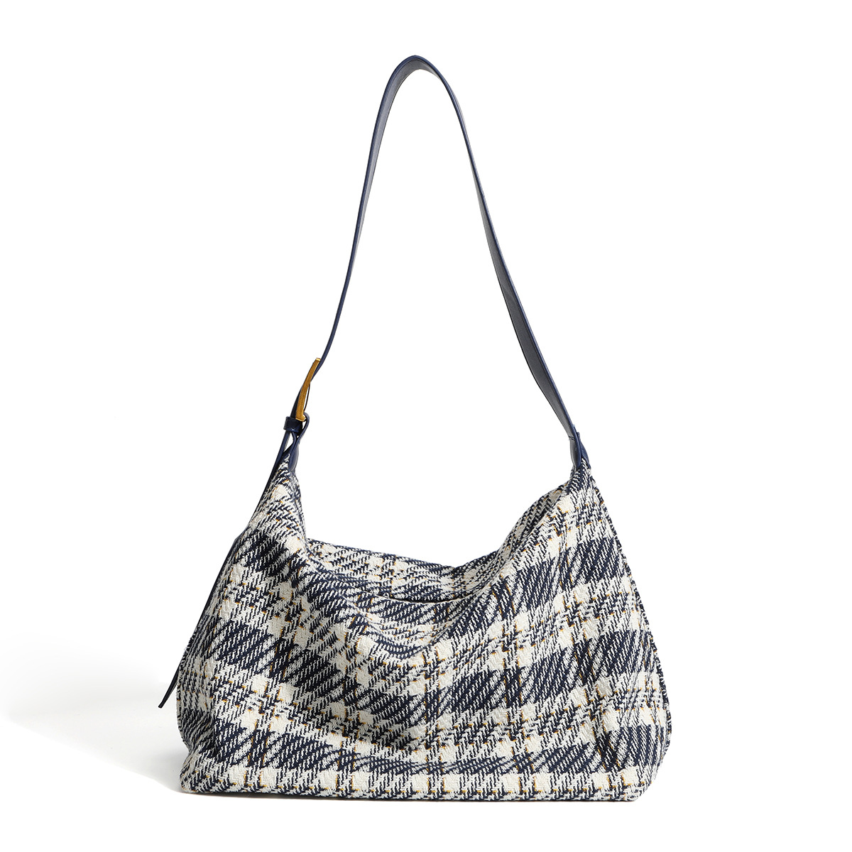 Checkered casual simple large-capacity commuter bag shoulder messenger bag