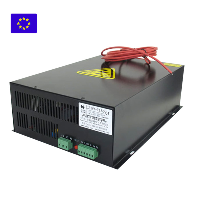 From EU Co2 Laser Power T150 130-150W AC110/220V Laserpwr Black Laser PSU HY Co2 Power Replace MYJG150