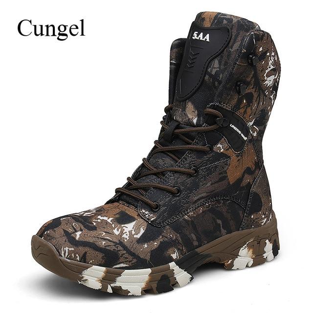 Camouflage Men Waterproof boots