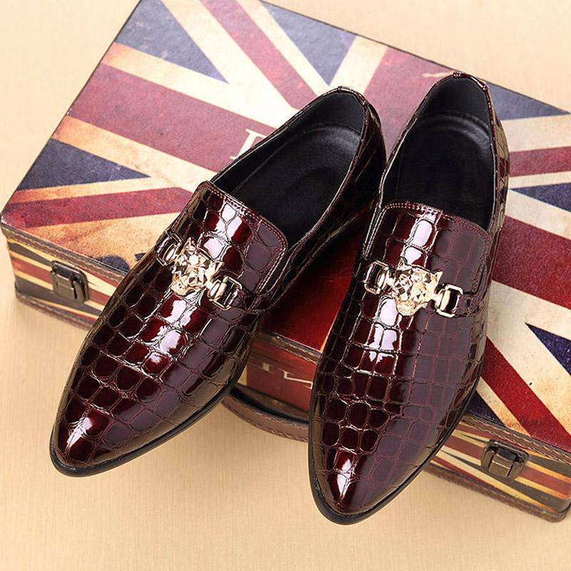 New Arrival Luxury Men Pointed Toe Dress Shoes