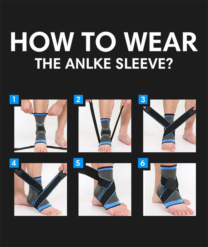 Adjustable ankle Rojongan komprési ankle brace panyalindungan