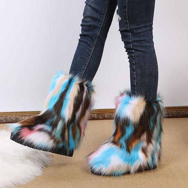 Cosylands Comfy Faux Fur Winter Warm Snow Boots