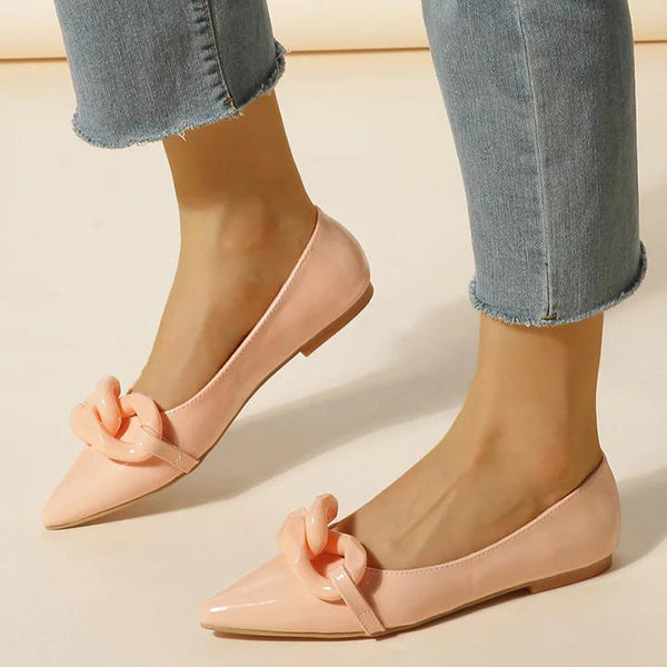 Cosylands Pointed Toe Candy Sweet Color Flats