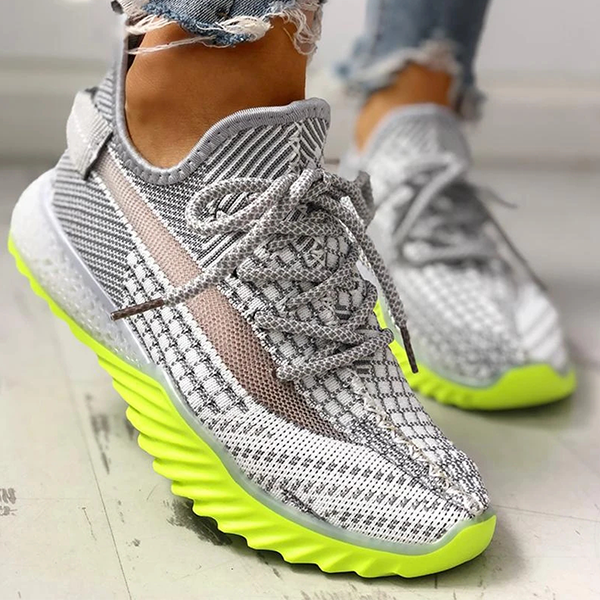 Cosypairs Net Surface Breathable Lace Up Yeezy Sneakers