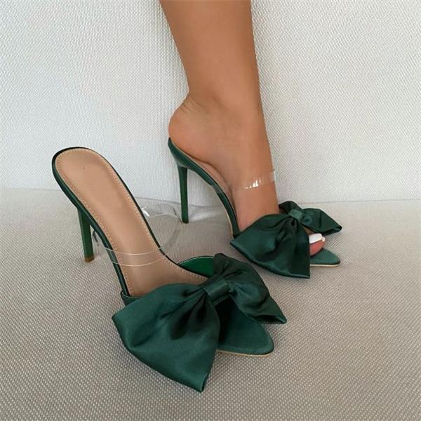 Cosypairs Satin Bow Stiletto Heels