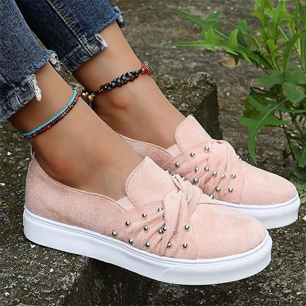 Women's Lady Causal Suede Slip-On Loafers