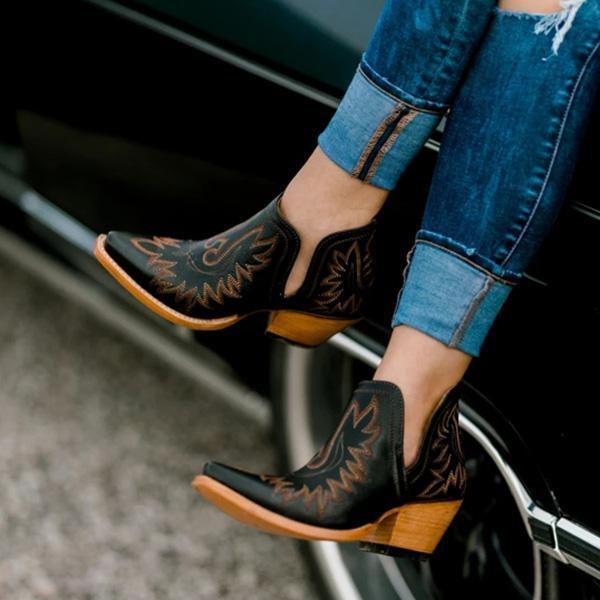 Cosypairs Cut-out Western Booties