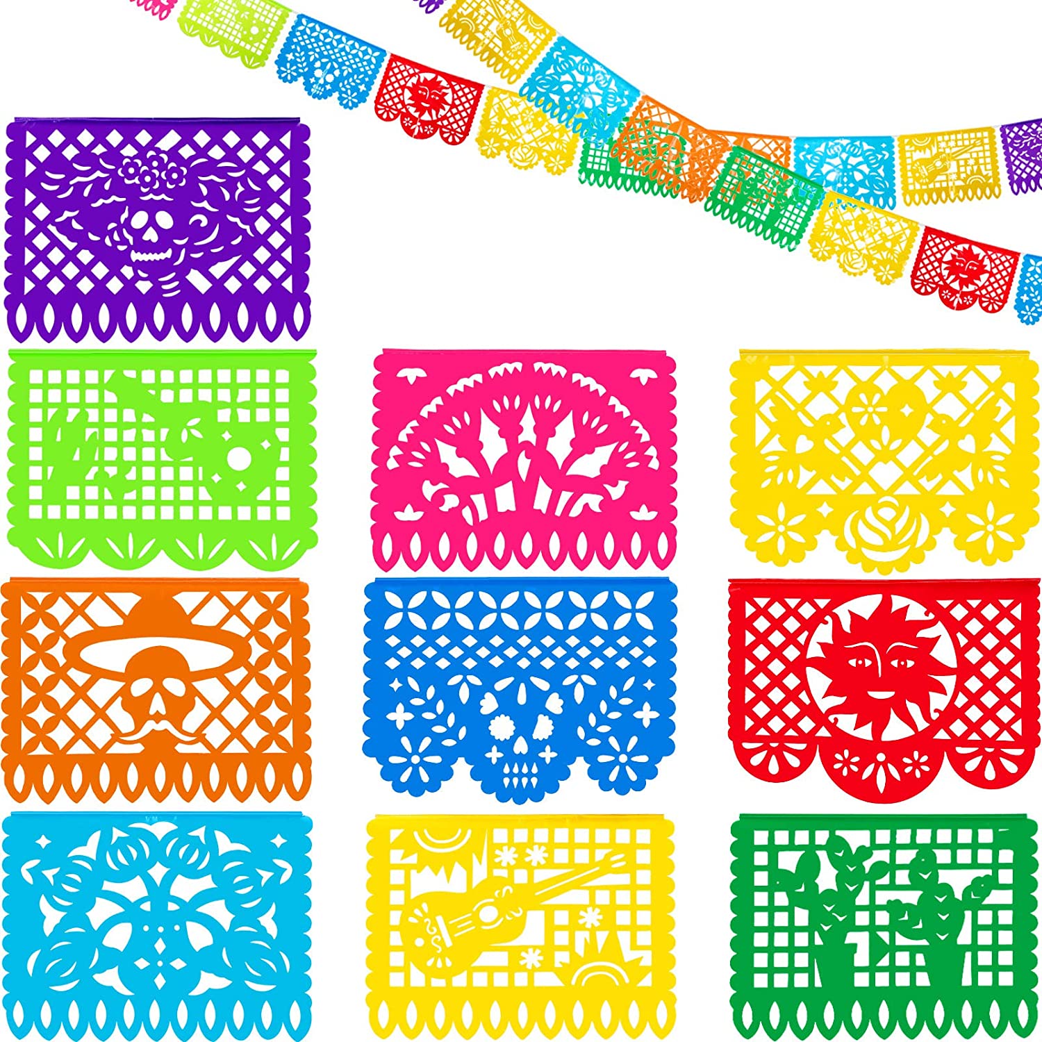 Mexican Party Banners Fiesta Plastic Banners Mexican Fiesta Decorations ...