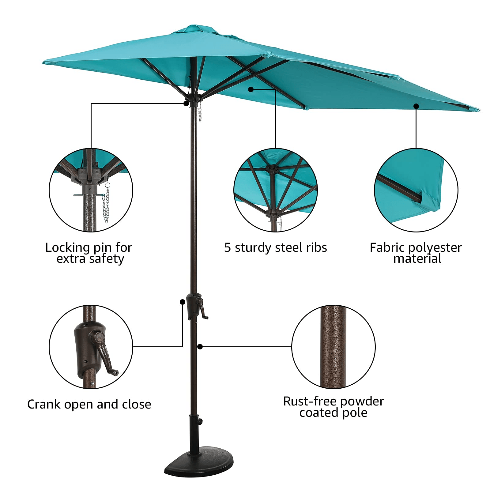 10 ft patio umbrella sunbrella 10 ft Sunbrella Cantilever Umbrella Deluxe Curvy Umbrella main image 1