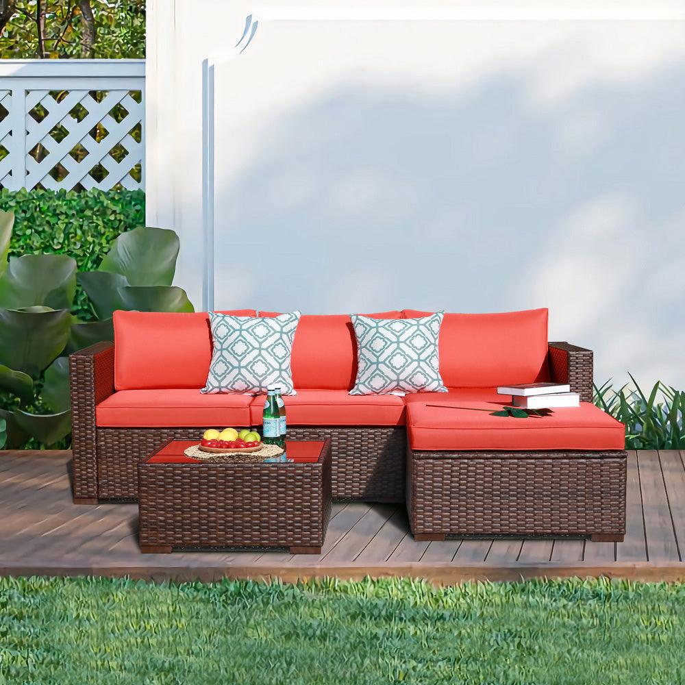 Orange patio cushions hot sale