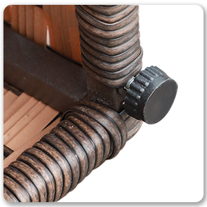 blue curved sofa adjustable feet