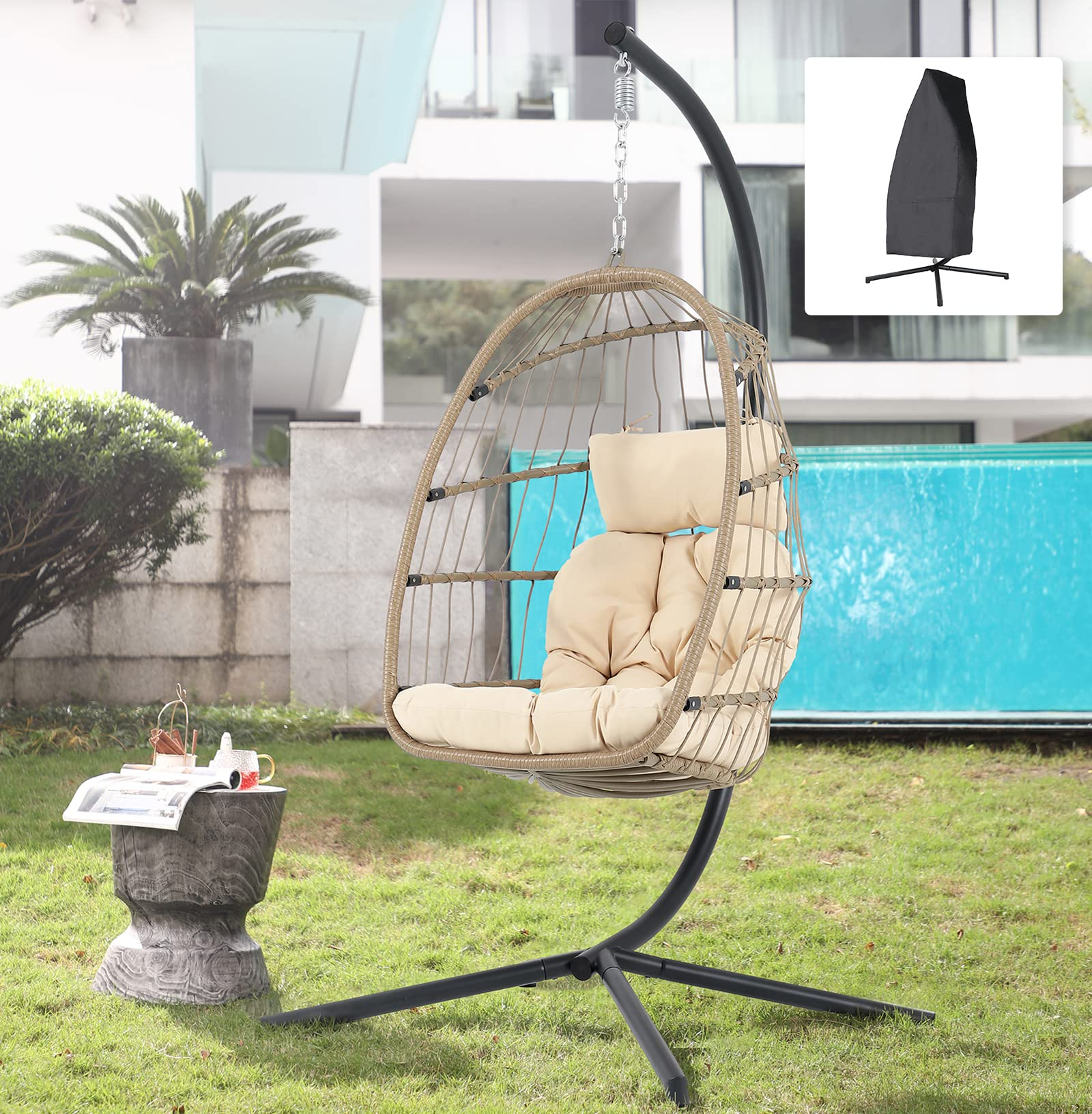 hanging egg rattan chair