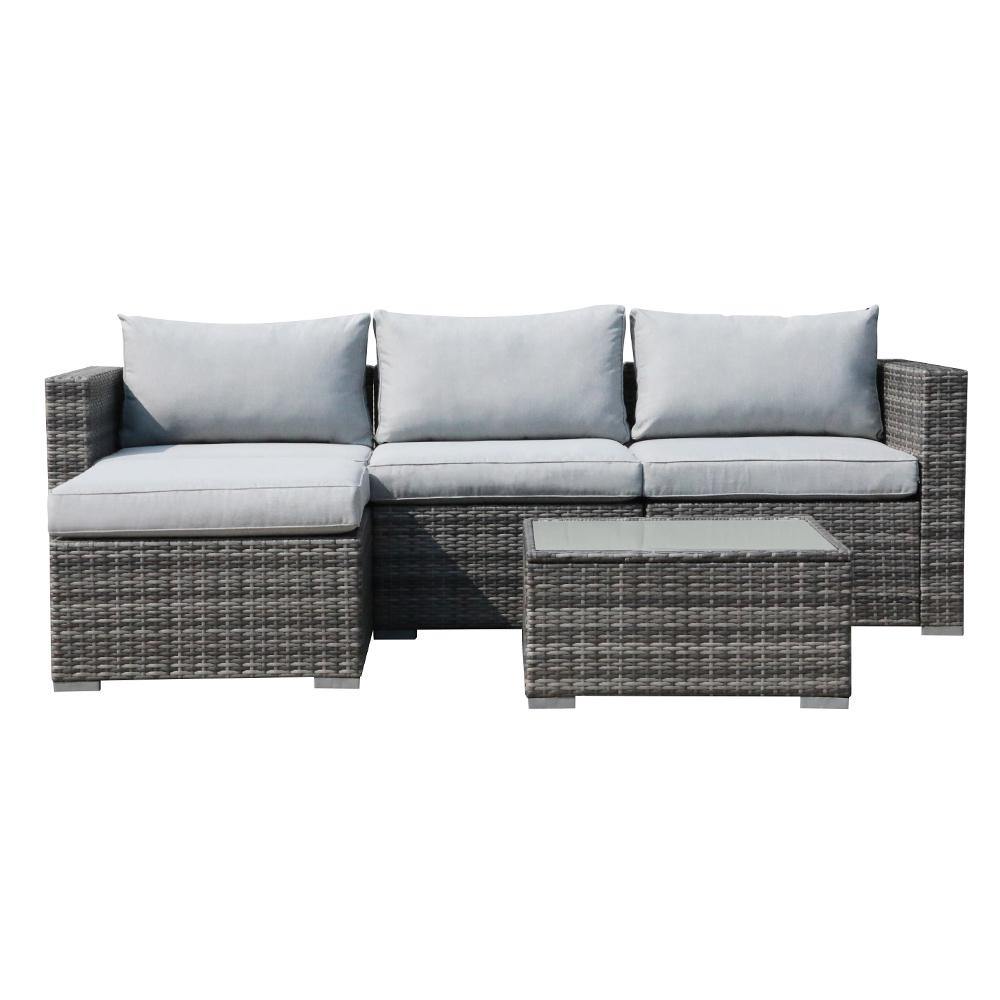 Alexandria rattan 3 online seater