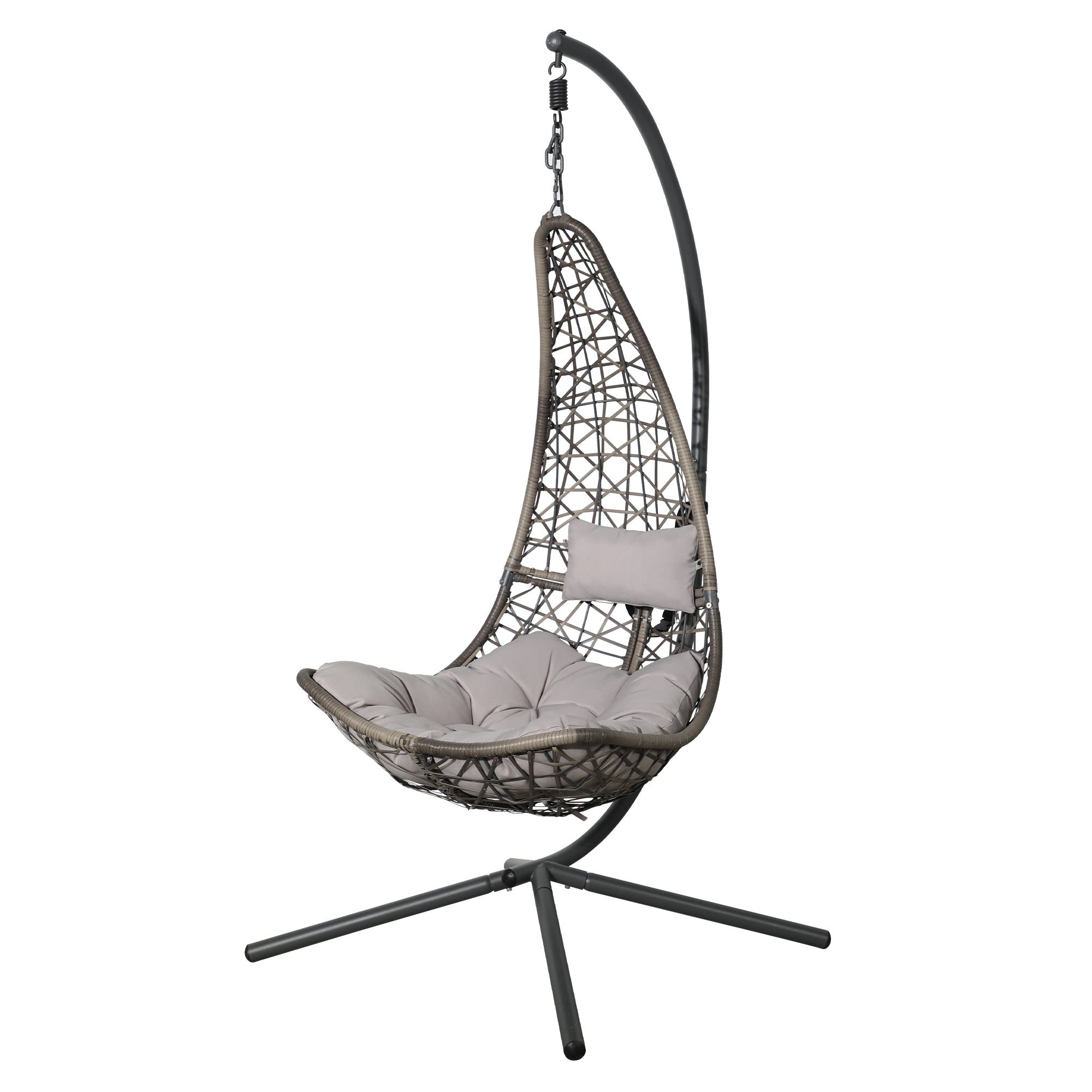 hanging moon chair with stand