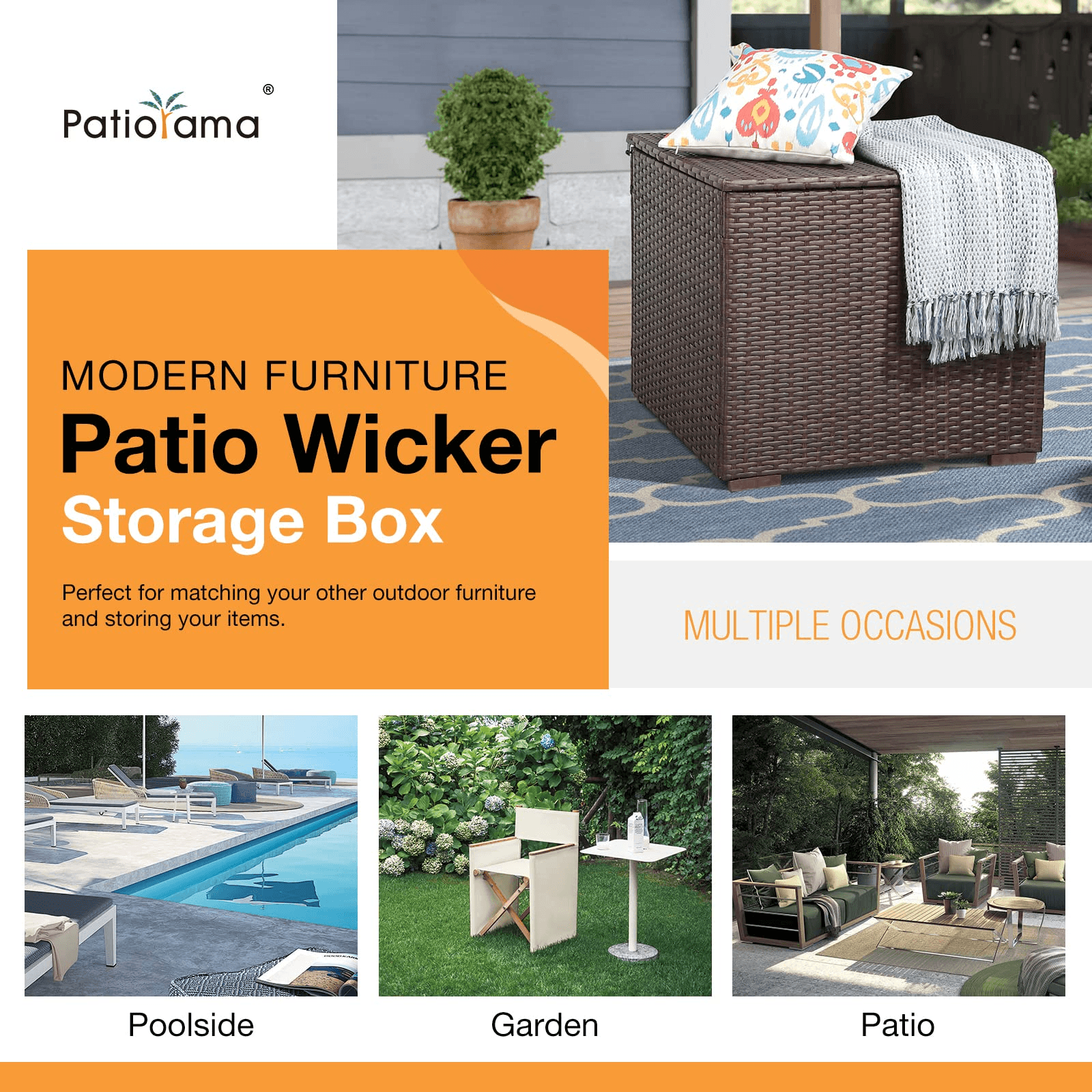 Deck boxes are the ultimate outdoor storage for your backyard